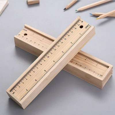 £9.58 • Buy Wooden Pencil Box Wooden Box Storage Stationery Child Pen Case Pull-out.