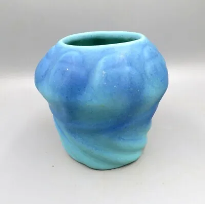 Vintage 1920'S VAN BRIGGLE TULIP VASE MING TURQUOISE   • $74.95