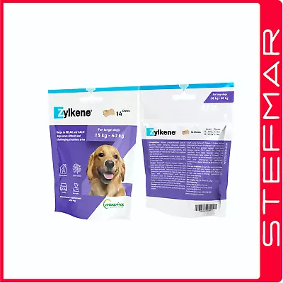 Zylkene For Dogs Calm Relax Large 15-60Kg 14 Chews • $60.71