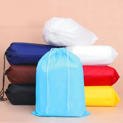 £1.91 • Buy 39x30cm Non-woven Drawstring Bags Storage Organizer Tote Travel Shoe Clothes Bag