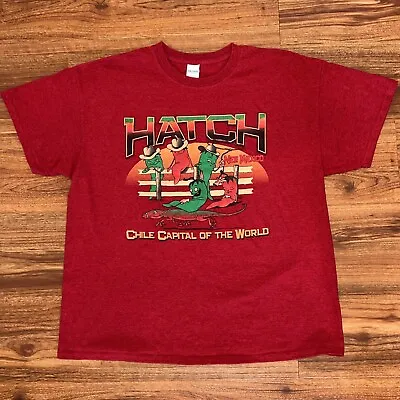 HATCH NEW MEXICO CHILE CAPITAL OF THE WORLD T SHIRT Size Large Hot Peppers Funny • $29.99