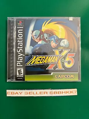 Mega Man X5 PS1 Factory Sealed 100% MINT FLAWESS SHINNY  PLASTIC FILM CONTITION • $459.99