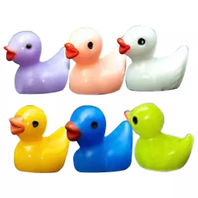 50 PCS Mini Resin Duck Bulk Little Tiny Ducks Miniature Animal Landscape • $10.75