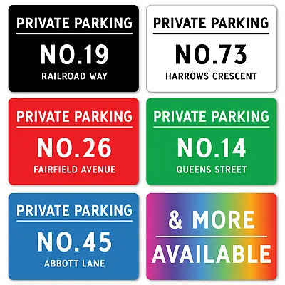 Custom Private Parking Sign Metal Drive Garage Keep Clear Disabled Personalised • £4.99