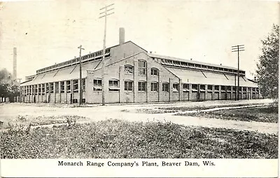 MONARCH RANGE OVEN FACTORY Picture Postcard BEAVER DAM WISCONSIN WI C1910 Plant • $6.65