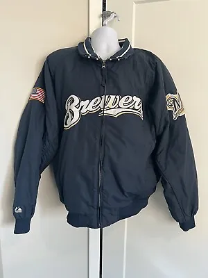 Majestic Authentic Collection Milwaukee Brewers Men’s XL Thick Sewn Jacket • $69.99