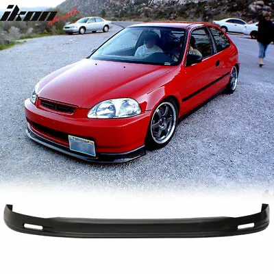 Fits 96-98 Honda Civic EK Mugen Style Front Bumper Lip Chin Spoiler Unpainted PP • $48.99