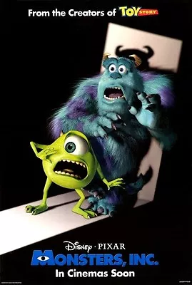 Monsters Inc - Original DS Movie Poster  D/S 27x40 INTL - Rare Version - VG • $88.89