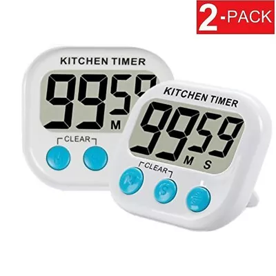 Magnetic Large LCD Digital Kitchen Cooking Timer Count Down Up Clock Loud Alarm • $8.05