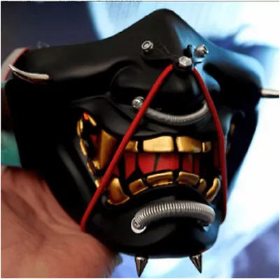 NEW Halloween Japanese Prajna Devil  Hannya Noh Kabuki Demon Oni Samurai Mask US • $25.89