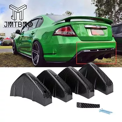 For Ford Mustang Falcon Carbon Fiber Rear Bumper Diffuser Fin Lip Wing Splitters • $27.25