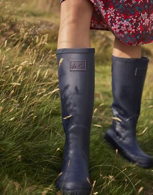 £19.95 • Buy Joules Womens Field Wellies With Adjustable Back Gusset - French Navy