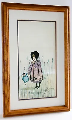 P Buckley Moss 1933 Vintage Lithograph 1992 Signed Numbered Erin's Doll American • $35