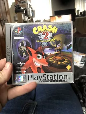 CRASH BANDICOOT 2 - CORTEX STRIKES BACK : Sony Playstation PS1 Platinum Game • £8