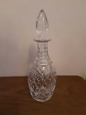 Royal Doulton Cut Crystal Georgian Pattern Decanter And Stopper Stunning Glass • $48.59