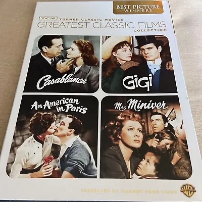 TCM Classics (DVD 4-Film) Casablanca Gigi American In Paris Mrs. Miniver + • $9.99