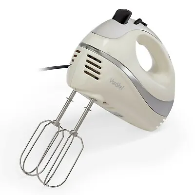 Hand Mixer Electric Whisk – VonShef Cream Food Mixer For Baking 5 Speeds – 300W • £25.99