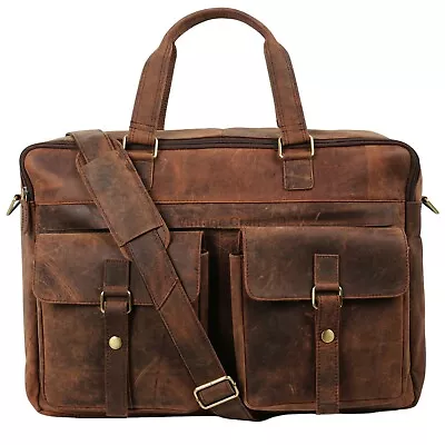 17  Buffalo Leather Handmade Messenger Cross Body Shoulder Bag  For Men • $103.03