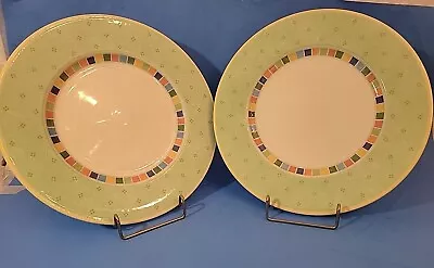 Villeroy & Boch Twist Alea Limon Green  Dinner Plate #1748 10 3/4” Notes • $24