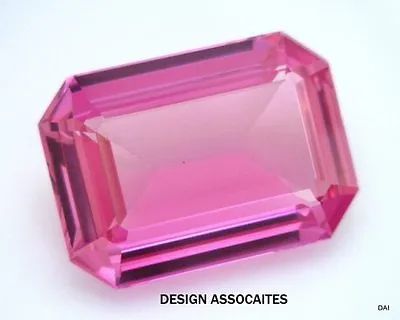 Lab Created Pink Sapphire 7x5 Mm Emerald  Cut Aaa • $1.19