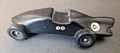 Vintage Pinewood Derby Racer Toy Race Car Hand Made Boy Scouts Black Parts Resto • $14.99