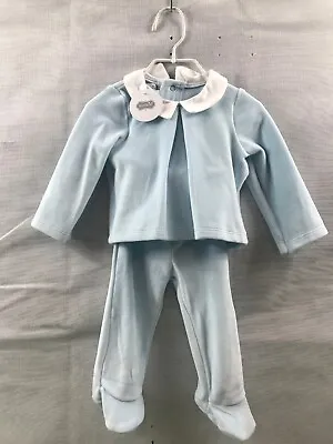 New Mud Pie 2 Piece Velour Sleeper 3-6 M New With Tags $34.99 Retail Free Ship • $20.88