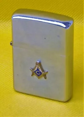 1970's Vintage Zippo Lighter - Masonic Freemason Emblem • $100