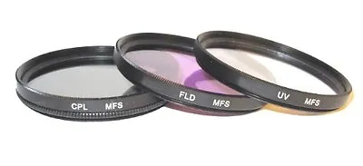52mm Filter Set UV/CPL/FLD For Panasonic G2 G10 DMC FZ45 FZ100 FZ150 FZ200 • £19.99