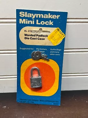 Vintage Slaymaker Mini Lock Key Luggage Diary NOS USA ( Lot #2) • $14