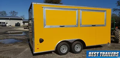 2023 Enclosed 8.5 X16 Concession Trailer New Vending Food Truck Trailer Finsihed • $10995