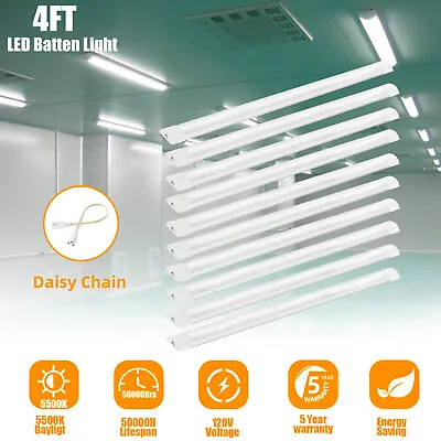 10 Pack 4FT LED Wraparound LED Garage Lights 4 Foot LED Wrap Light 5500K White • $88.72