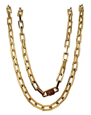 68.5 Grams Mens 18k Solid Yellow Gold Square Link Chain Necklace 5.5 MM 26 In • $5400