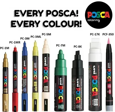 Uni Posca Paint Marker Art Pens Every Posca Every Colour Buy 4 Pay For 3 • £4.49