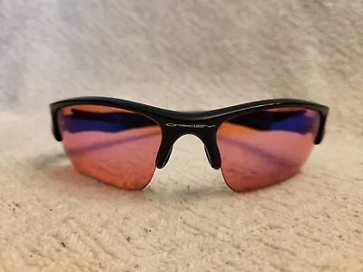 Oakley Flak Jacket OO9009-08 Sunglasses (Golf) - Black W- Rainbow • $45