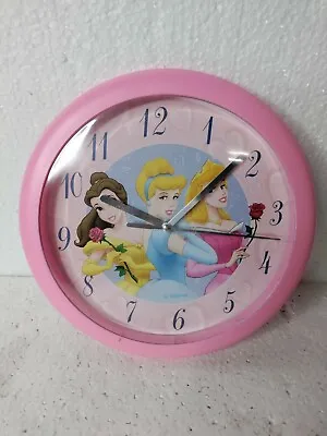 New Disney Princesses PINK WALL CLOCK  • $18