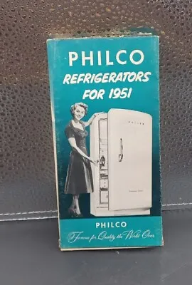 1951 Philco Refrigerator Fold Out Brochure • $14.43