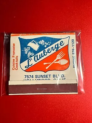 Matchbook - L' Auberge French Restaurant - Hollywood Ca - Unstruck! • $12.99