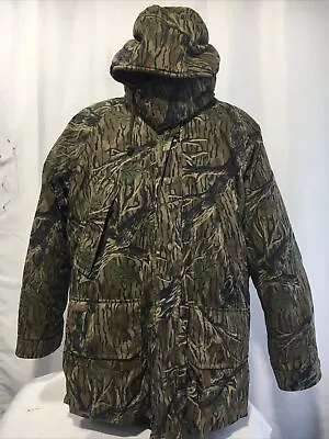 Vintage Men's Columbia Mossy Oak TreeStand 3 In 1 Jacket W/ Liner & Hood Large • $289.99