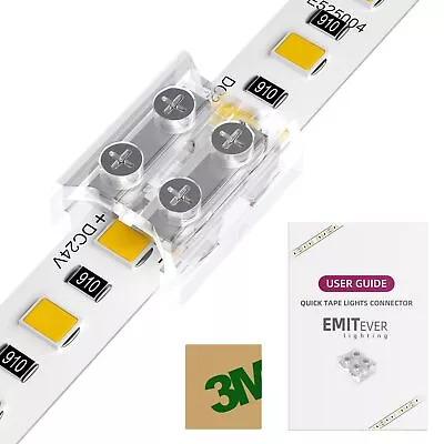 LED Strip Connectors12 Packs LED Tape Light Connector 2 Pin Solderless Tighte... • $18