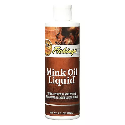 Fiebing's Mink Oil Liquid 8 Ounce  Leather Care With Neatsfoot Oil • $11.08