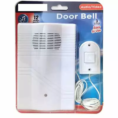 1 Wired Door Chime Visitor Bell Battery Operated Musical Melodies 12 Tunes • $9.23