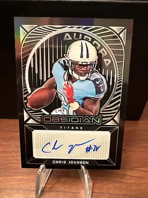 Chris Johnson 2021 Panini Obsidian Aurora Aa CJ Autograph /100 Titans • $17.95