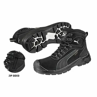 $206.90 • Buy Puma Sierra Nevada Black Safety 630527 Zip Composite Toe Safety Work Boot