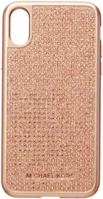 Michael Kors Rose Gold Pave Phone Cover X (Snap On Pave Case That Fits Iphone X) • $21.98