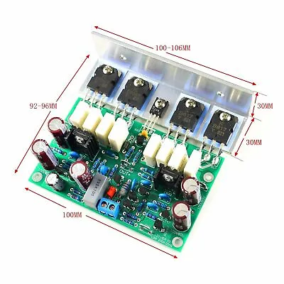 L20 Subwoofer Bass Angle Aluminum Cooling Audio Power Amplifier Board 200W 300W • £29.90