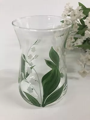 Individually Hand Painted Lily Of The Valley Design Small Vase • £15.99