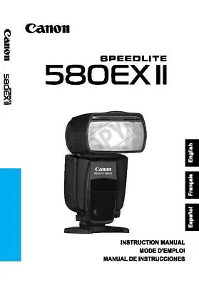 Canon Speedlite 580ex Mk Ii Is Printed Instruction Manual User Guide  59 Pages • £14.99