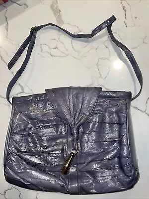 Vintage Gunmetal Eel Skin Purse Bag New • $30