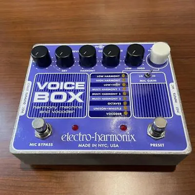 Electro Harmonix Voice Box Vocal Harmony Machine Vocoder Effects Pedal Guitar • $415.50