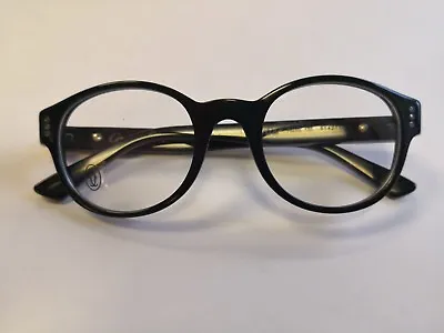 $275 • Buy Cartier Premiere Luxury Black Eyeglasses 49-20 Hand Made In France Very Rare !!!